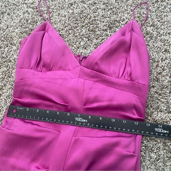 Nicole Miller Collection Silk Dress Pink Fuchsia Size 2 Formal Prom Dance Party - Picture 8 of 15